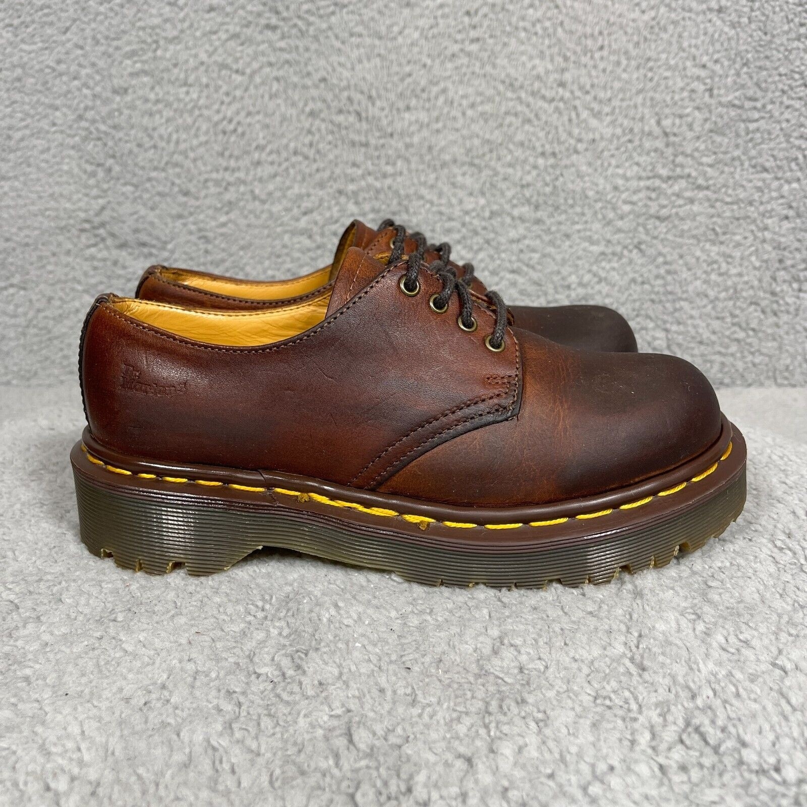 Dr. Martens Made In England Oxford Shoes Womens Size Uk 3 Us 5 Brown Leather